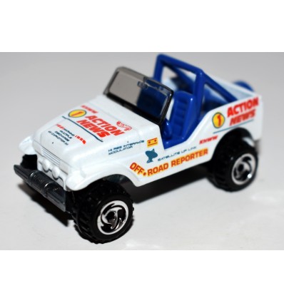 Hot Wheels "Roll Patrol" Action News Off-Road Reporter Jeep CJ-7