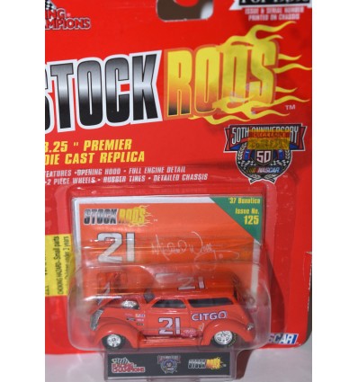 Racing Champions NASCAR Stock Rods - Michael Waltrip Wood Brothers 1937 Ford Boxotica Station Wagon