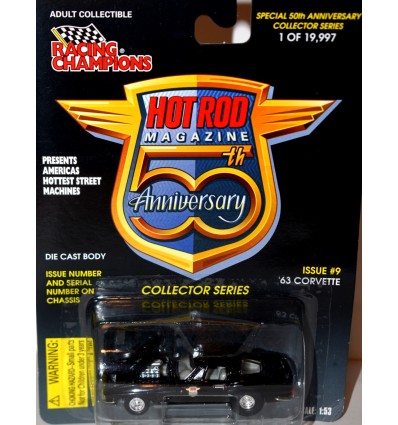 Racing Champions Hot Rod Magazine 50th Anniversary - 1963 Chevrolet Corvette Split Window Coupe