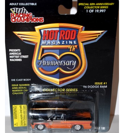 Racing Champions Hot Rod Magazine - 1996 Dodge RAM Pickup Truck