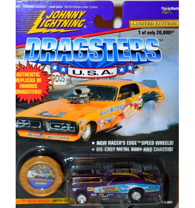 Johnny Lightning Gene Snow 1972 Dodge Charger NHRA Funny Car 