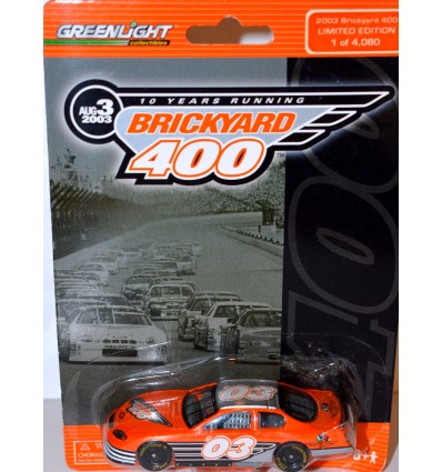 Greenlight - Rare Promo - 2003 Brickyard 400 Chevy Monte Carlo Stock Car
