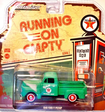 Greenlight - LE 1:43 Scale - Running on Empty - Texaco 1948 Ford F-1 Pickup Truck