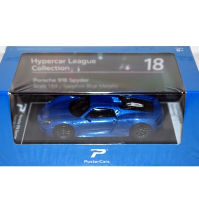 KiNSMART PosterCars - Hypercar League Collection - Porsche 918 Spyder