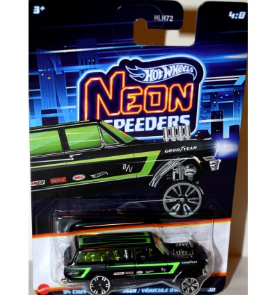 Hot Wheels Neon Speeders - 1964 Chevrolet Nova Wagon Gasser