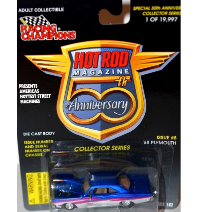 Racing Champions Hot Rod Magazine - 1968 Plymouth