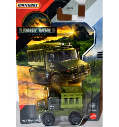 Matchbox Jurassic World Rebirth - 1997 Mercedes-Benz Unimog U1300