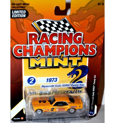 Racing Champions Mint Series - Don the SNAKE Prudhomme 1973 Plymouth CUDA NHRA Funny Car