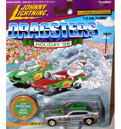 Johnny Lightning Dragsters USA Holiday Set - Roaring' Rudolpf 1971 Chevrolet Vega NHRA Funny Car