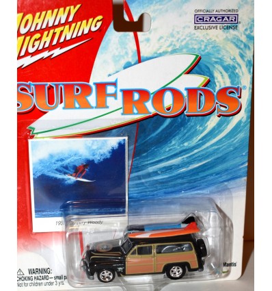 Johnny Lightning Surf Rods - MM Reef Devils - 1950 Mercury Woody Surf Wagon