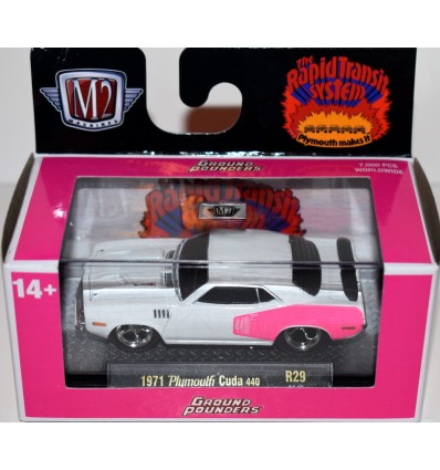 M2 Machines Ground Pounders 1971 Plymouth Cuda 440