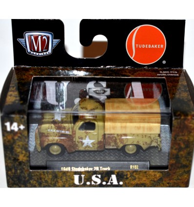 M2 Machines Auto-Thentics 1949 Studebaker 2R Military Pickup Truck