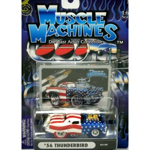 Muscle Machines Stars and Stripes Chase Car - 1956 Ford Thunderbird