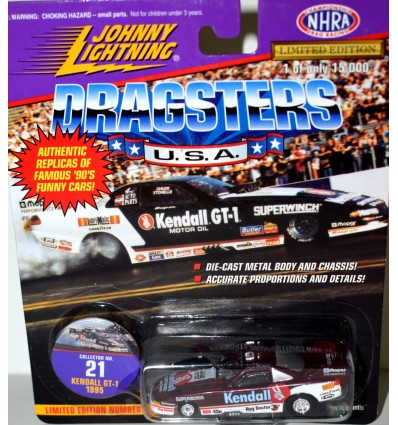 Johnny Lightning 1995 Dodge Avenger Kendall Oil NHRA Funny Car