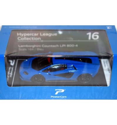 KiNSMART PosterCars - Hypercar League Collection - Lamborghini Countach LPI 800-4