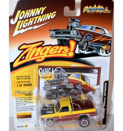 Johnny Lightning Street Freaks Zingers - 1985 Chevy Silverado C10 Fleetside Pickup Truck