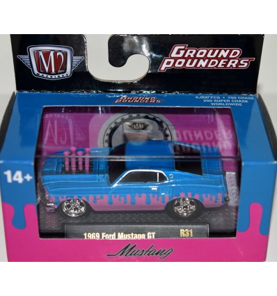 M2 Machines Ground Pounders - 1969 Ford Mustang GT