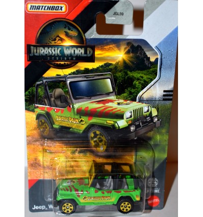 Matchbox Jurassic World Rebirth - Jeep Wrangler
