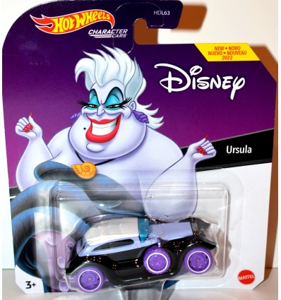 Hot Wheels Character Cars - Disney - Ursla Sea Witch Car from Little Mermaid
