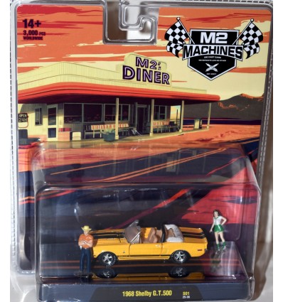 M2 Diorama Sets - M2 Diner - 1968 Shelby GT 500 Mustang Diorama Set