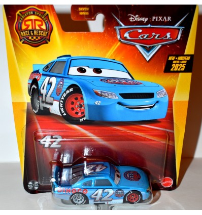 Disney CARS - New for 2025 - Race & Rescue Series - Cal Weathers Dinoco NASCAR Stock Car