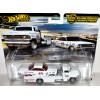 Hot Wheels Car Culture - Team Transport - NASCAR - 1961 Chevy Impala 409 Bubbletop Stock Car and 1972 Chevrolet Ramp Truck set