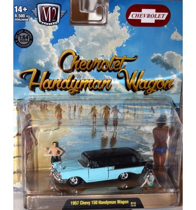 M2 Diorama Sets - 1957 Chevrolet 150 Handyman Wagon Beach Diorama Set