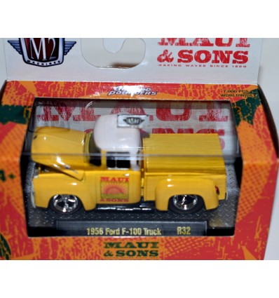 M2 Machines Ground Pounders Maui & Sons 1956 Ford F-100 Pickup Truck