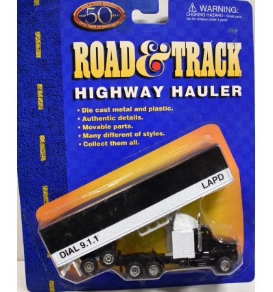 Maisto Road & Track - LAPD Tactical Unit Kenworth 1600 Big Rig