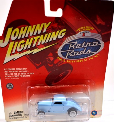 Johnny Lightning Retro Rods - 1934 Ford 3 Window Coupe Street Rod