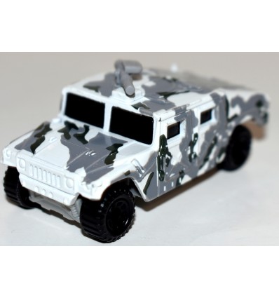 Matchbox - Winter Camo Military Hum Vee with Gun Turret