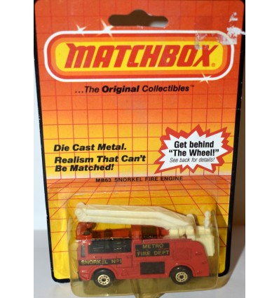 Matchbox - Vintage Snorkel Metro Fire Truck