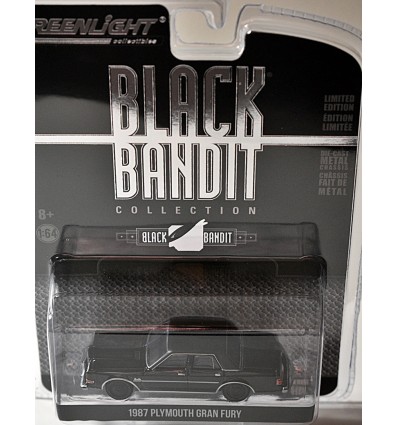 Greenlight Black Bandit 1987 Plymouth Gran Fury