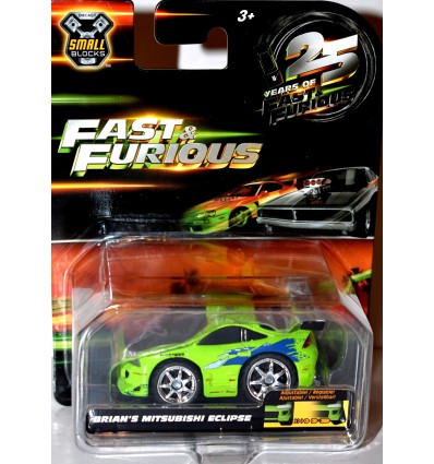 Jada Small Blocks - Fast & Furious - Brian's Mitsubishi Eclipse