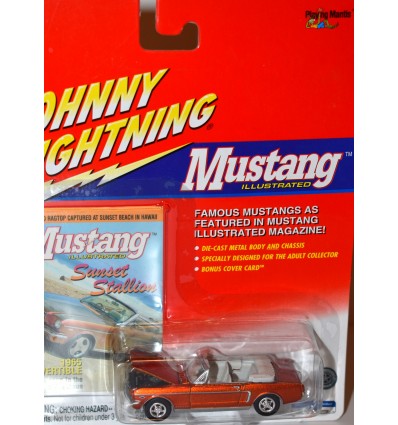 Johnny Lightning Mustang Illustrated 1965 Ford Mustang Convertible