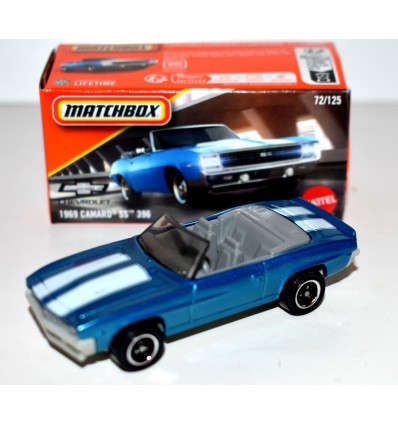 Matchbox Power Grabs 1969 Chevy Camaro SS-396 Convertible