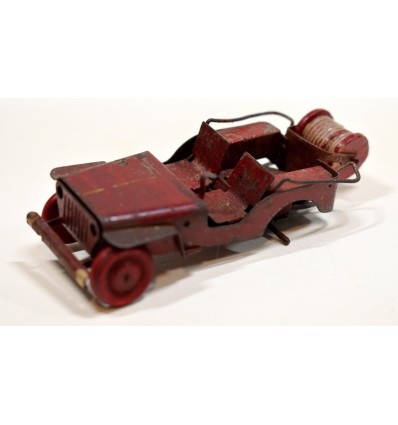 Jouets Polichinelle - Tinplate Fire Department Jeep