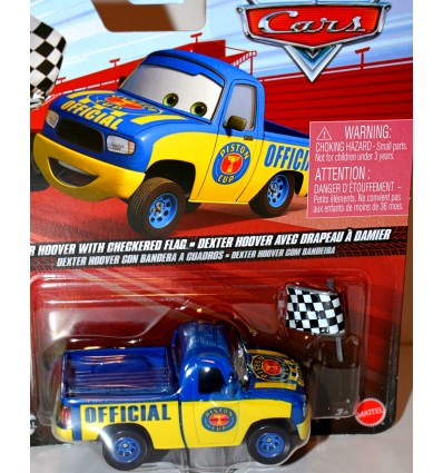 Disney CARS - Dexter Hoover Piston Cup Offical with Checkered Flag