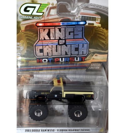 Greenlight - Kings of Krunch Hot Pursuit - Florida Highway Patrol 1983 Dodge RAM W350 4x4 Pickup Truck