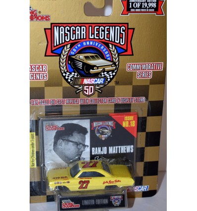 Racing Champions Legends Series - Banjo Matthews 1964 Ford Galaxie Stock Car