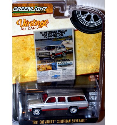 Greenlight Vintage Auto Ads - 1991 Chevrolet Suburban Silverado