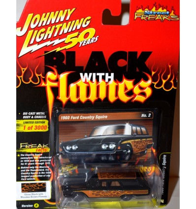 Johnny Lighnting Black with Flames - 1960 Ford Country Squire Station Wagon
