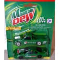 Golden Wheels - Mountain Dew NASCAR Promo Set with NASCAR Truck and Cup Car