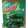 Golden Wheels - Mountain Dew NASCAR Promo Set with NASCAR Truck and Cup Car