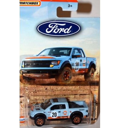 Matchbox - Gulf Racing Ford F-150 SVT Raptor Pickup Truck