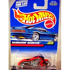 Hot Wheels - Scorchin Scooter - Custom Chopper - Motorcycle