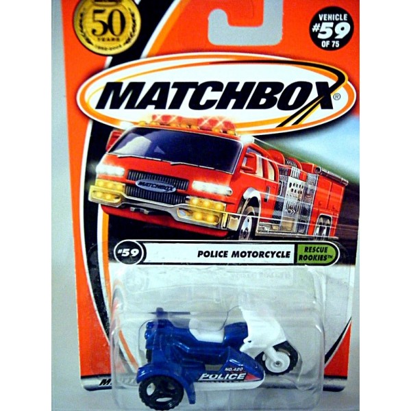 matchbox police motorcycle