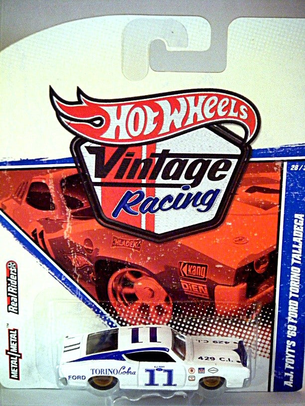 Hot Wheels Vintage Racing AJ Foyt 1969 Ford Torino Talladega