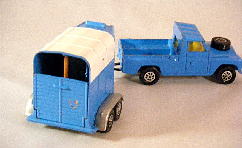 Corgi Land Rover Pickup and Rice Pony Trailer