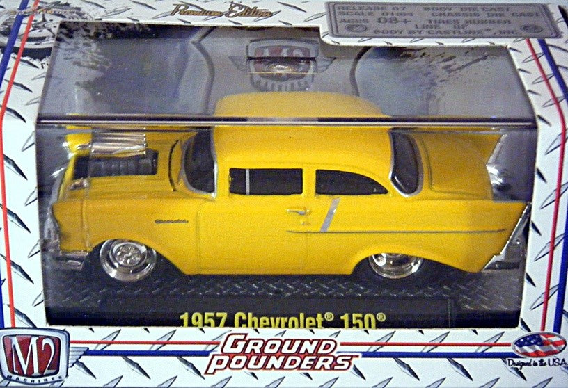 M2 Machines Ground Pounders - 1957 Chevrolet 150 2 Door Post